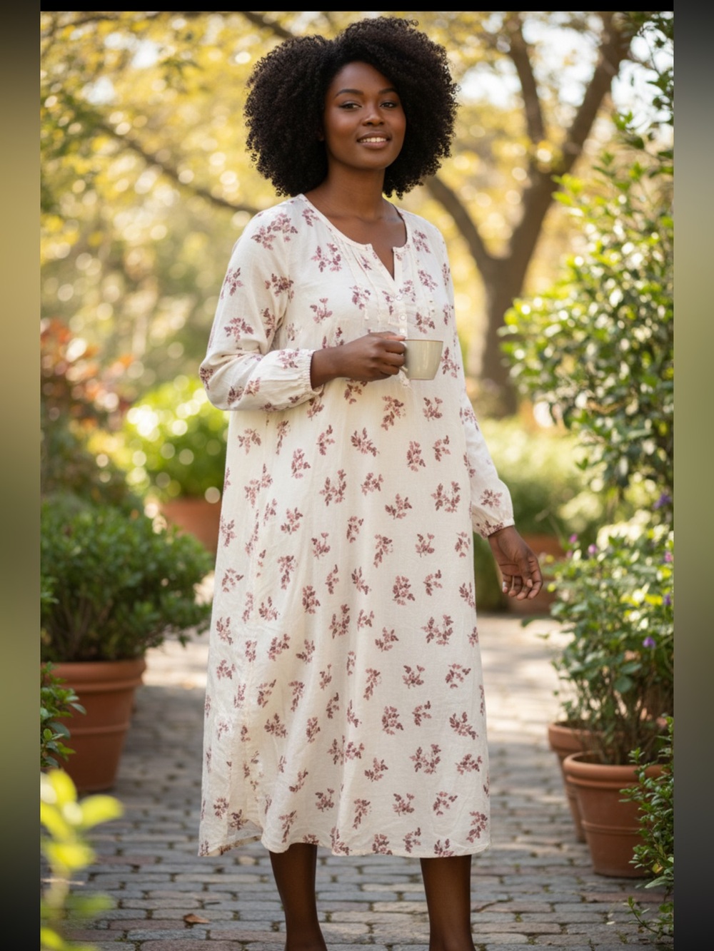ADONNA fleece gown